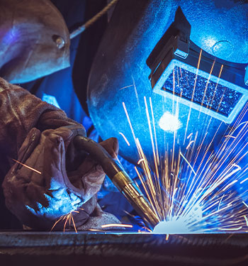 Industrial Worker Welding